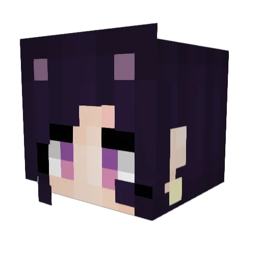 marcybeeee Minecraft avatar head, 3D render