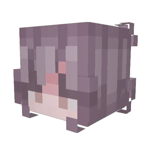 marcyfire Minecraft avatar head, 3D render