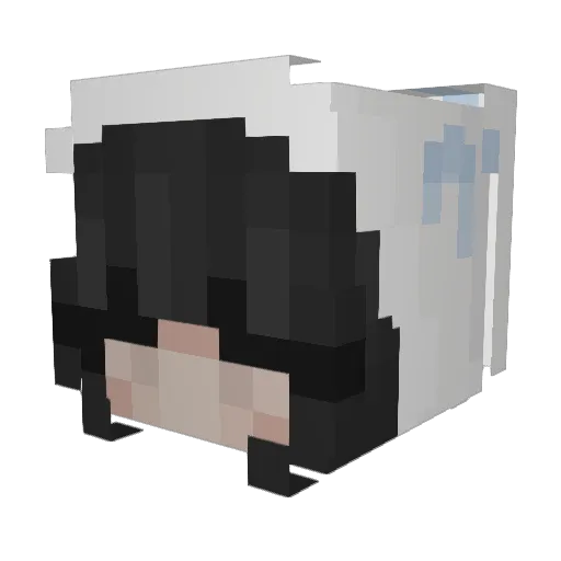mardiella Minecraft avatar head, 3D render