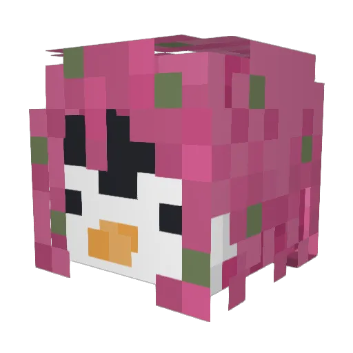 marekparek Minecraft avatar head, 3D render