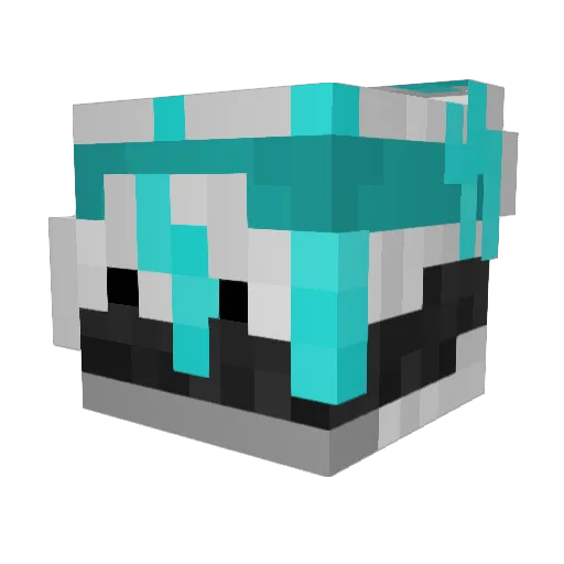 marekuu Minecraft avatar head, 3D render