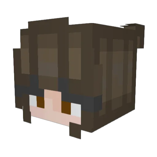 mareteehee Minecraft avatar head, 3D render