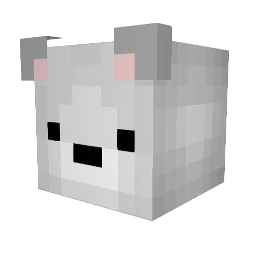marethebear Minecraft avatar head, 3D render