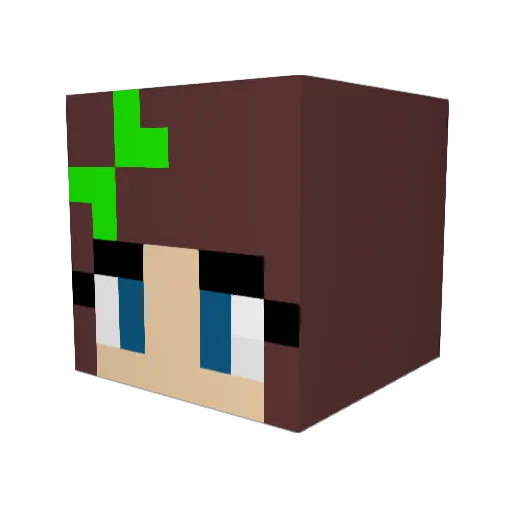 marethorn Minecraft avatar head, 3D render