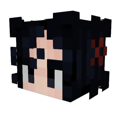 marfae Minecraft avatar head, 3D render