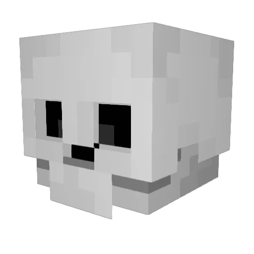 marge_skull Minecraft avatar head, 3D render