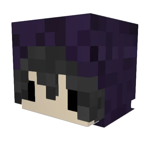 marget Minecraft avatar head, 3D render