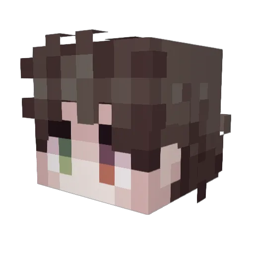 margeta Minecraft avatar head, 3D render