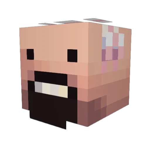 margie_232 Minecraft avatar head, 3D render
