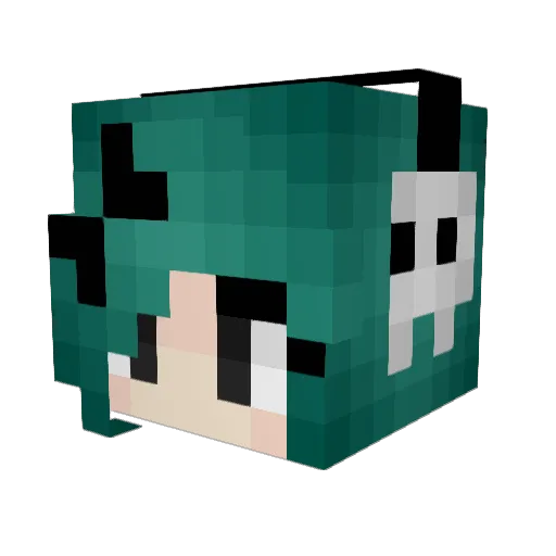 margielafutures Minecraft avatar head, 3D render