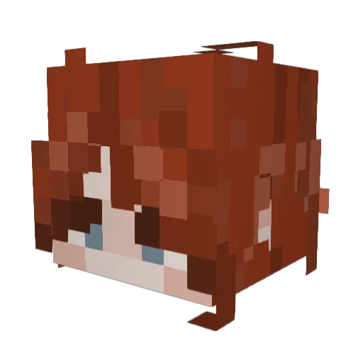 marglees Minecraft avatar head, 3D render