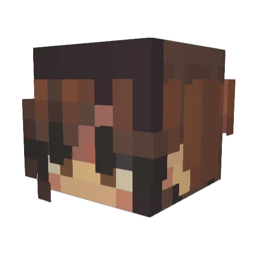 margy6969 Minecraft avatar head, 3D render
