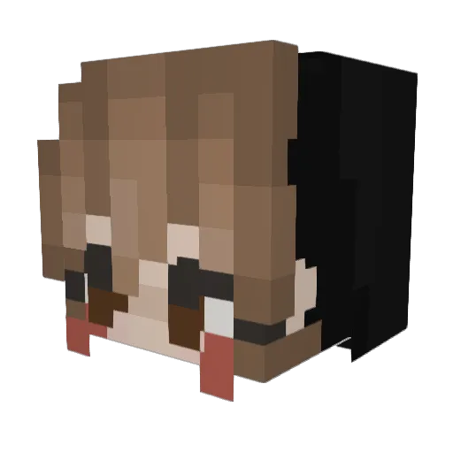 mari1ynmm Minecraft avatar head, 3D render