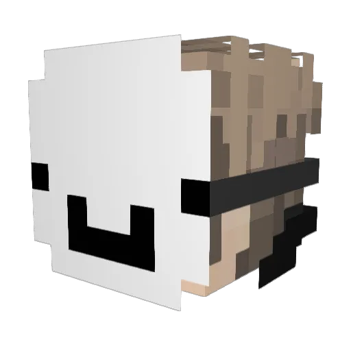 mari4__ Minecraft avatar head, 3D render