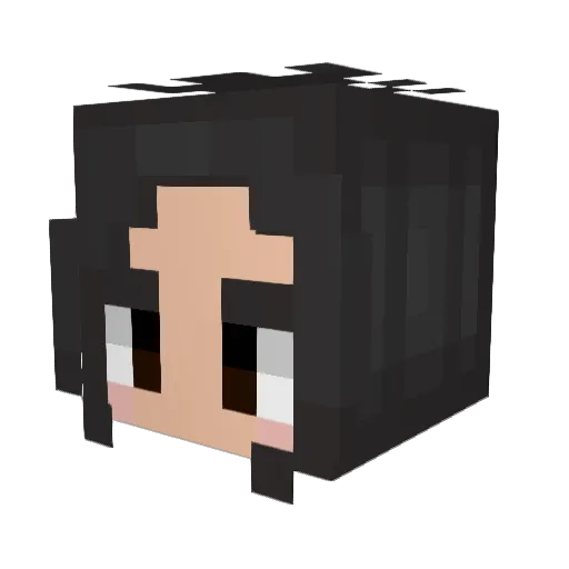 mariaaxdd Minecraft avatar head, 3D render