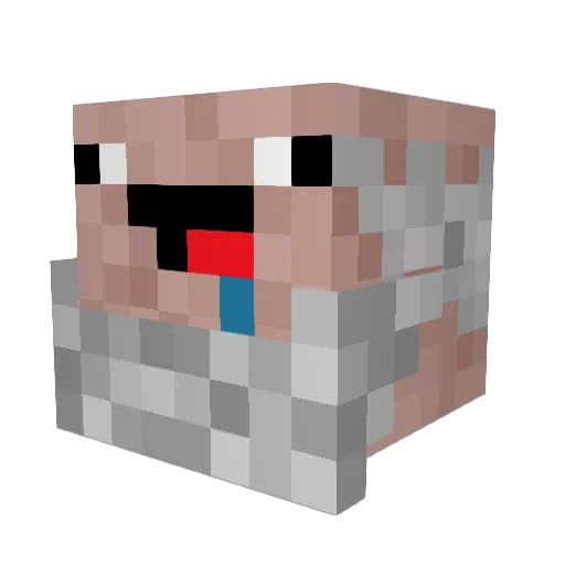 mariager12 Minecraft avatar head, 3D render