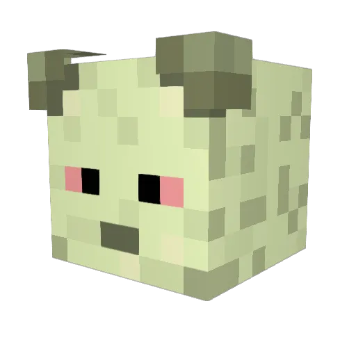 mariakamila Minecraft avatar head, 3D render