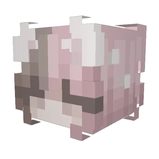 mariamnzri Minecraft avatar head, 3D render