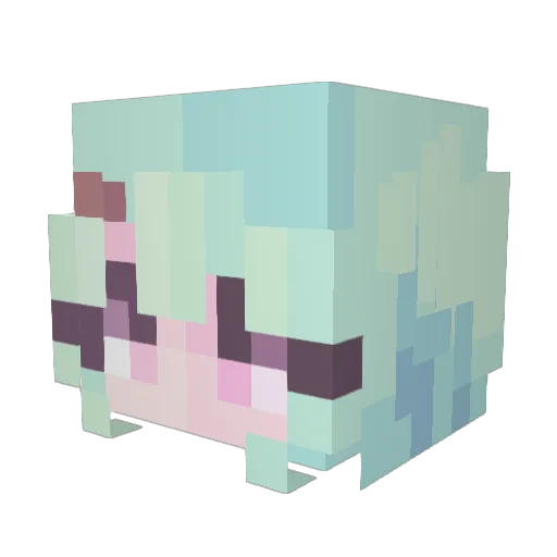 mariana06 Minecraft avatar head, 3D render