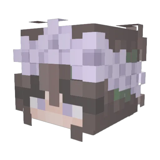 marianavzy Minecraft avatar head, 3D render