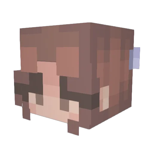 marianawho Minecraft avatar head, 3D render