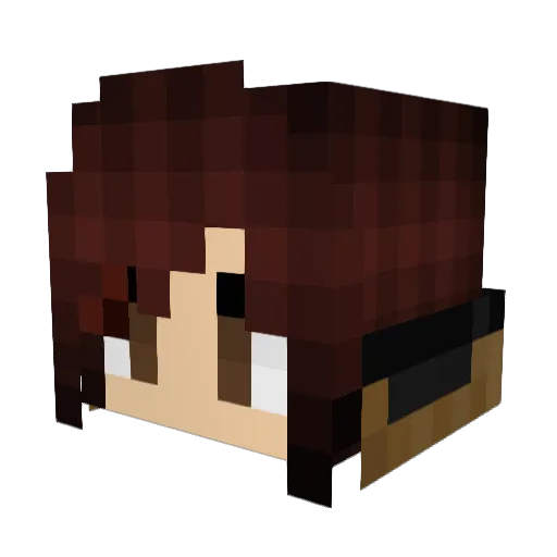 mariapanca Minecraft avatar head, 3D render