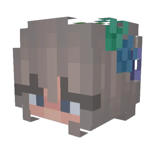 mariapp95 Minecraft avatar head, 3D render