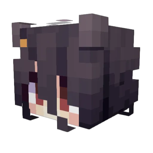 mariberryy Minecraft avatar head, 3D render