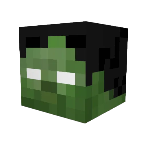 maricmachine Minecraft avatar head, 3D render