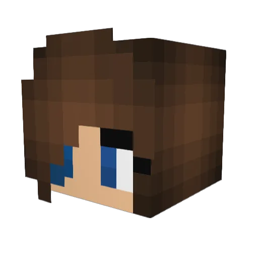 marie270 Minecraft avatar head, 3D render