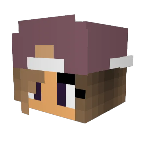 marie_is_me Minecraft avatar head, 3D render