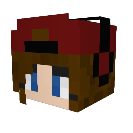 mariee_ Minecraft avatar head, 3D render