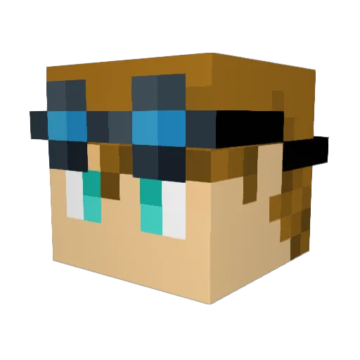 marieoxo Minecraft avatar head, 3D render