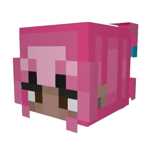 marii2402 Minecraft avatar head, 3D render