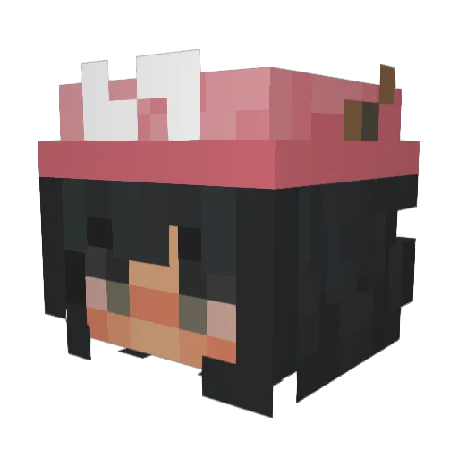 mariiax Minecraft avatar head, 3D render