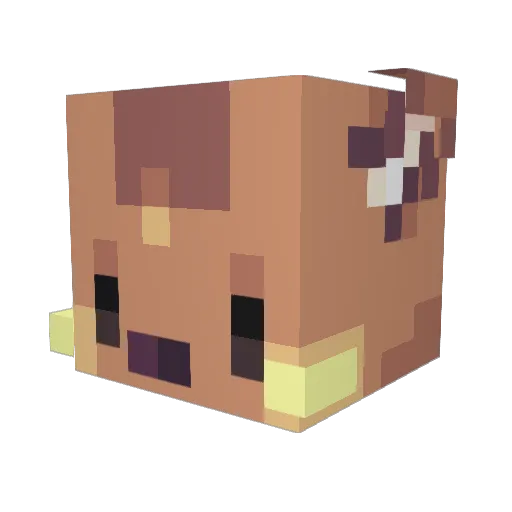 mariidun Minecraft avatar head, 3D render