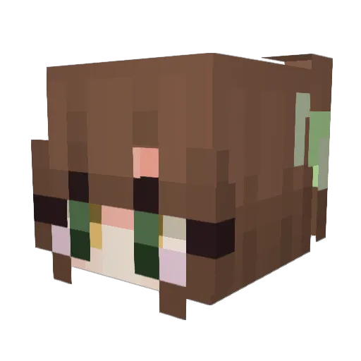mariii24 Minecraft avatar head, 3D render