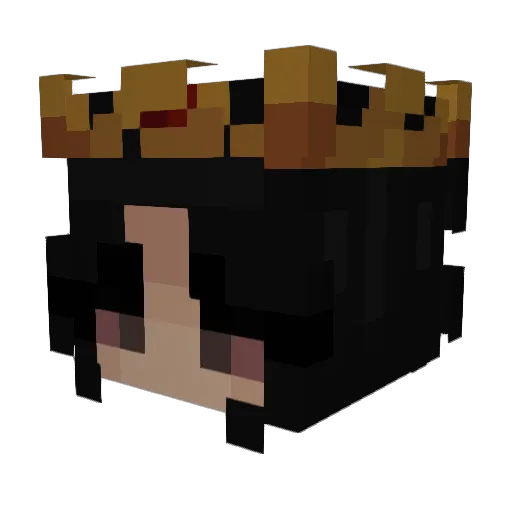 mariiinara Minecraft avatar head, 3D render