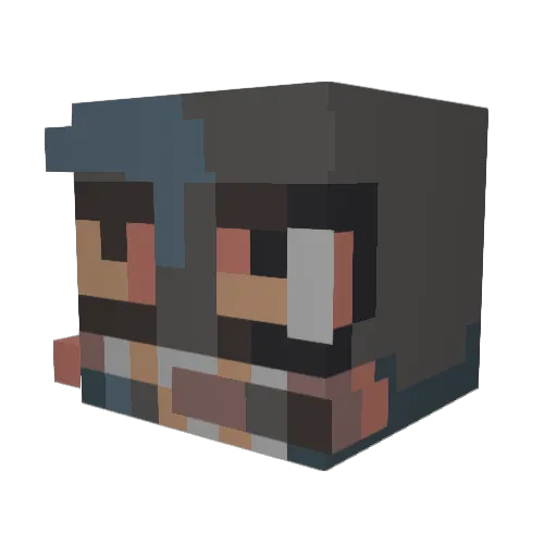 mariiinss Minecraft avatar head, 3D render