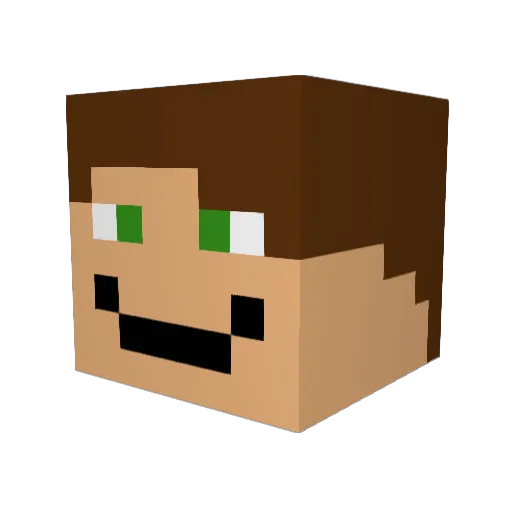 marijntje600 Minecraft avatar head, 3D render