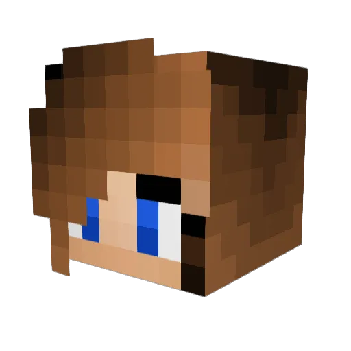 marikaeren Minecraft avatar head, 3D render