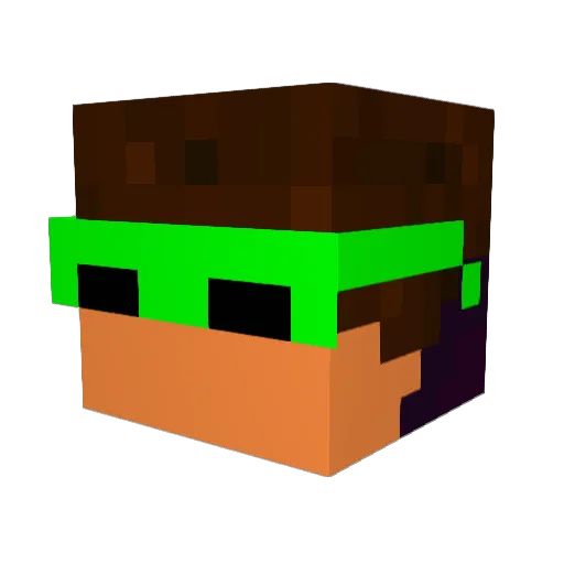 marilk Minecraft avatar head, 3D render