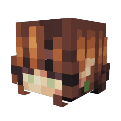 marimacc Minecraft avatar head, 3D render