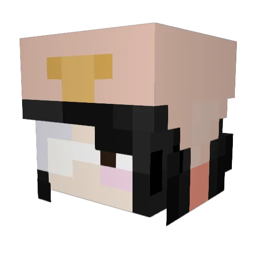 marimanzanilla Minecraft avatar head, 3D render