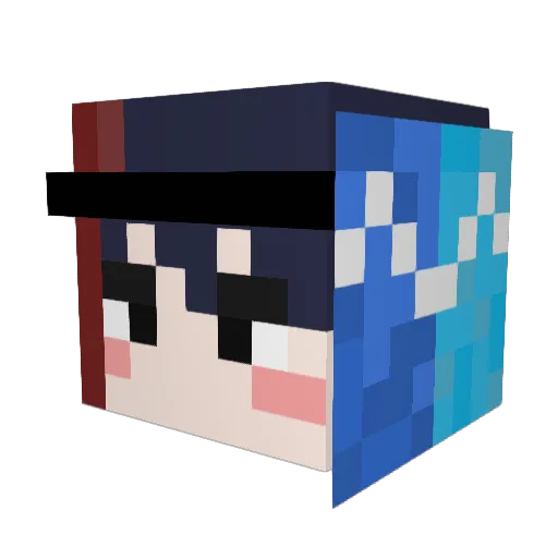 marin0921 Minecraft avatar head, 3D render