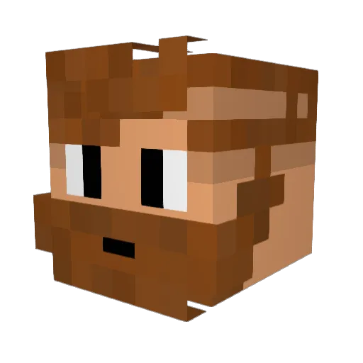 marina95 Minecraft avatar head, 3D render