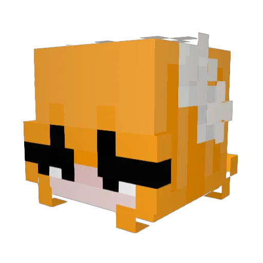 marinamandarinaa Minecraft avatar head, 3D render