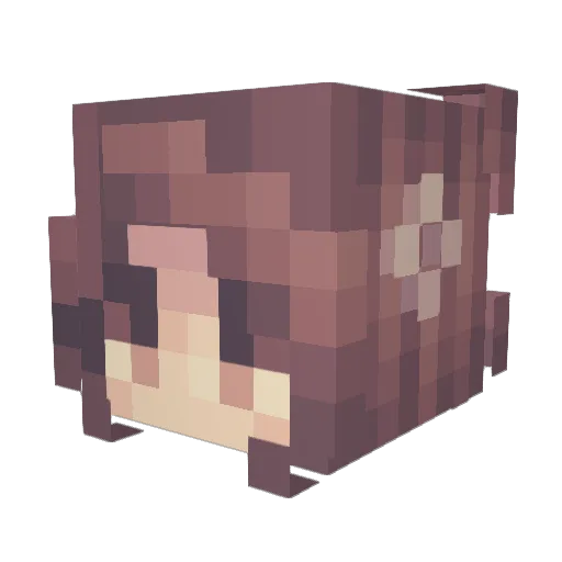 marinamoose Minecraft avatar head, 3D render
