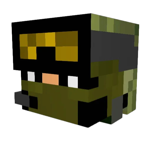 marine10108 Minecraft avatar head, 3D render