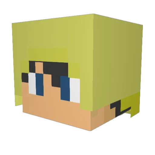 marinthepeppers Minecraft avatar head, 3D render